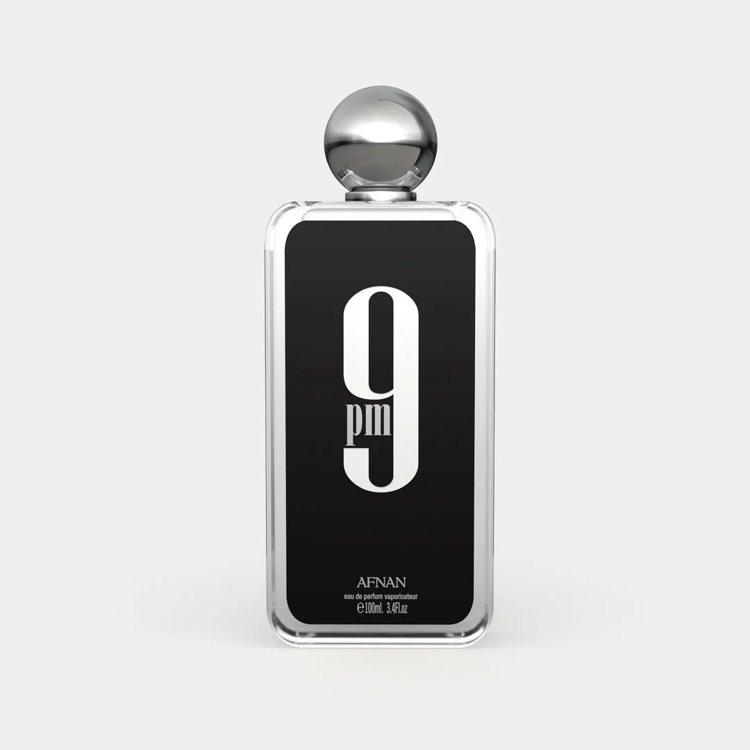 Afnan 9 PM perfume bottle